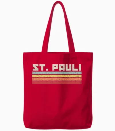 St Paulian Hambourg Nord Allemagne Nord Patrie T-Shirt Haut De Gamme Tote Bags - Red