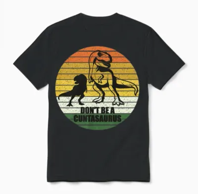 Funny Dinosaur Lover Unisex T-Shirt - Black