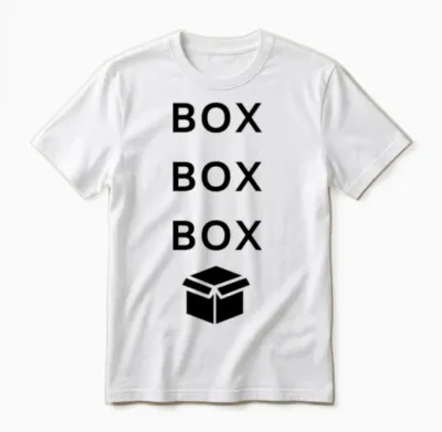 Box F1 Funny Unisex T-Shirt - White