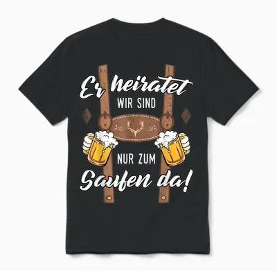 Jga T-Shirt Polterer Polterabend Junggesellenabschied Männer Unisex T-Shirt - Black
