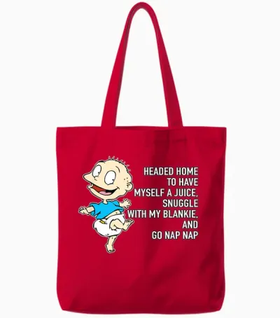 Tommy Pickles - Juice, Blankie & Nap Nap Tote Bags - Red