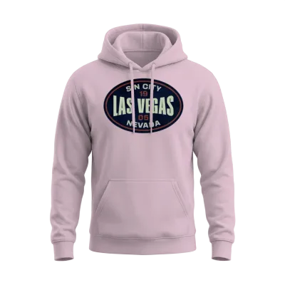 Las Vegas Unisex Hoodie - Light Pink