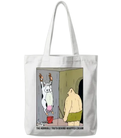 The Horrible Truth Behind Whipped Cream Funny Appa Tote Bags - White