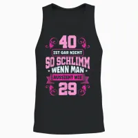 40 Geburtstag Frauen Unisex Tank Top in Black - 2