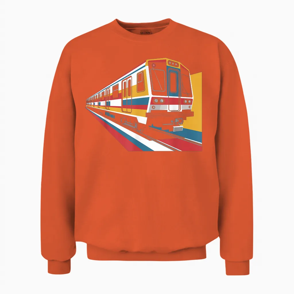 Trains Métropolitains Conducteurs De Train Conducteur De Train Unisex Sweatshirt in Orange