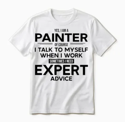 Painter Sometimes I Need Expert Advice Unisex T-Shirt - White