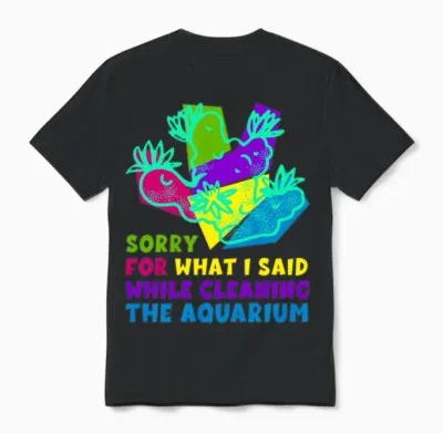 Funny Aquarium Owner Unisex T-Shirt - Black