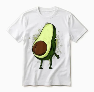 Funny Avocado Gift Unisex T-Shirt - White