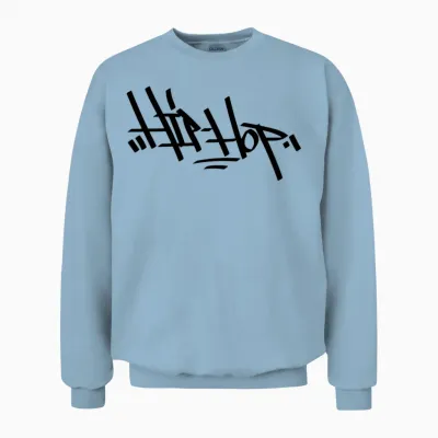 Hip Hop Unisex Sweatshirt - Light Blue
