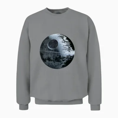 Star Wars Death Star Alone in a Crowd of Galaxies T-Shirt T-Shirt, Black, S Unisex Sweatshirt - Sport Grey