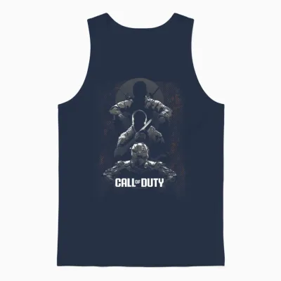 Call of Duty Black Ops Halftone Gaming Unisex Tank Top - Navy