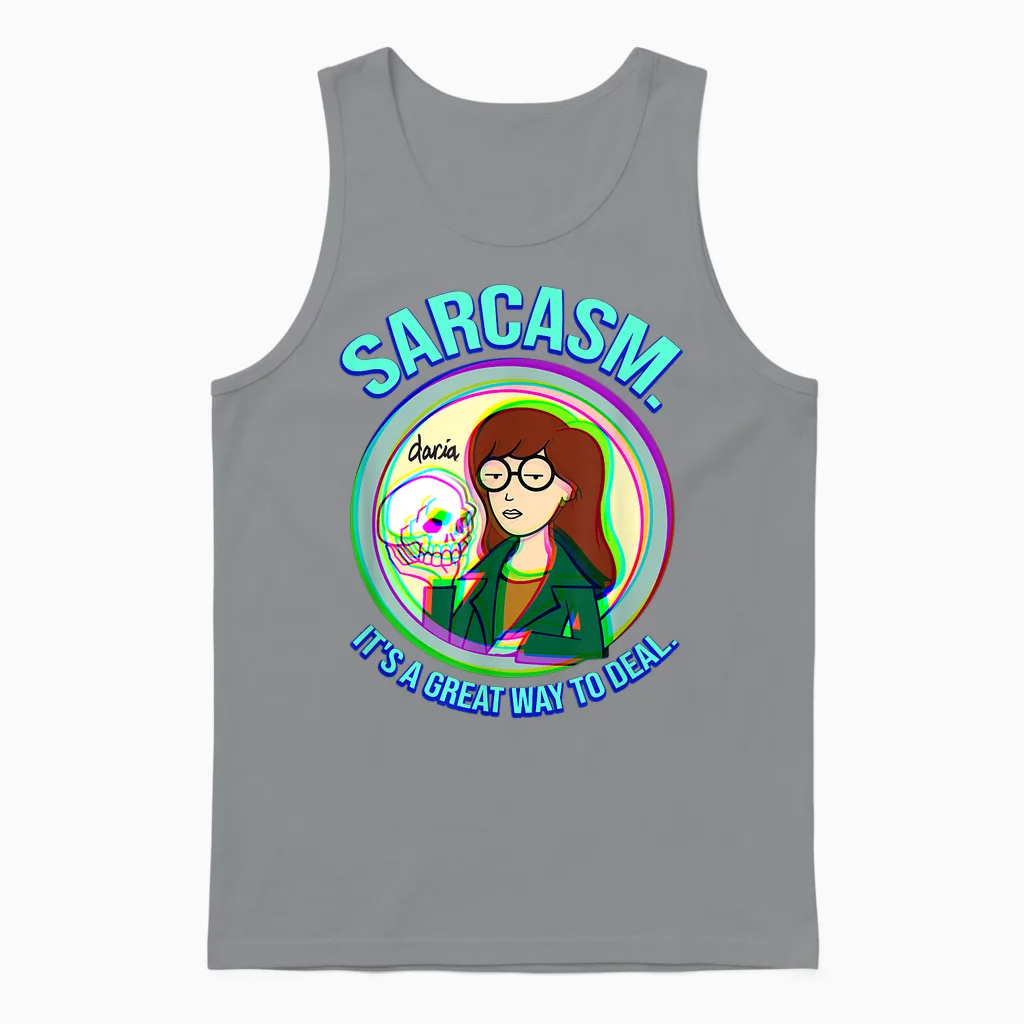 Mademark X Daria - Sarcasm. It's a Great Way to Deal Unisex Tank Top in Sport Grey
