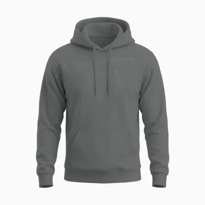 Lever Action Botanicals Unisex Hoodie - Graphite Heather
