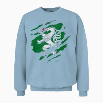 Styrian Panther Styrian Crest T-Shirt, Black, S Unisex Sweatshirt - Light Blue