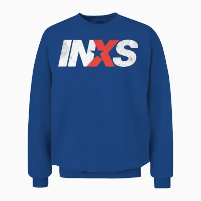 Inxs – Ew Logo Black Unisex Sweatshirt - Royal