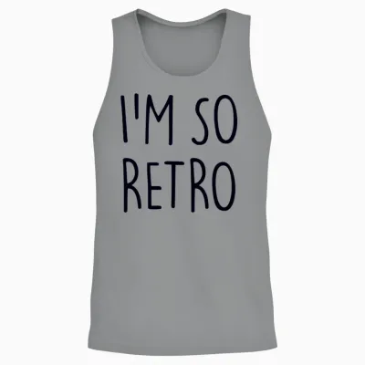 I'm So Retro Unisex Tank Top - Sport Grey