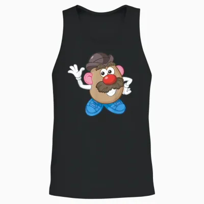 Mr. Potato Head Simple Portrait Unisex Tank Top - Black