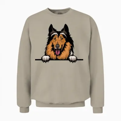 Collie Dog Unisex Sweatshirt - Sand