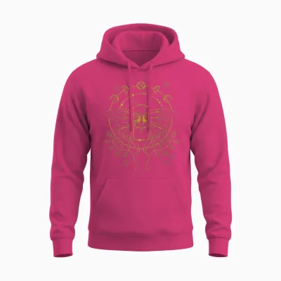 Emo Alt Fairy Grunge Fairycore Gothic Moth Moon Phases T-Shirt, Black Unisex Hoodie - Heliconia