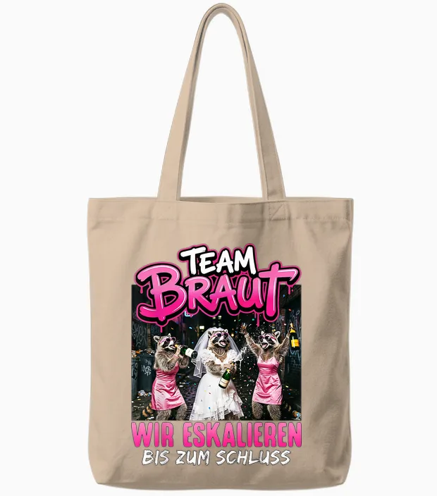 Jga Frauen T-Shirt Junggesellenabschied Frauen Polterabend Tote Bags in Natural