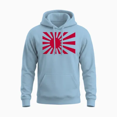 Japan Rising Sun Unisex Hoodie - Light Blue