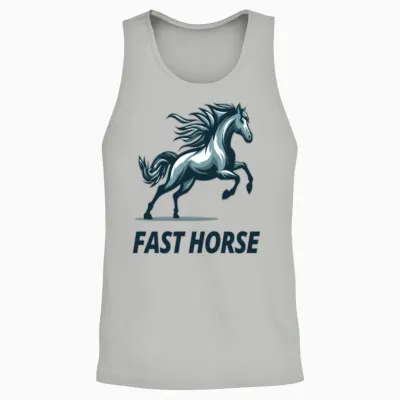 Fast Horse Unisex Tank Top - Ash