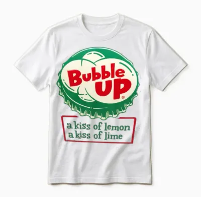Retro Bubble Up Soda Unisex T-Shirt - White