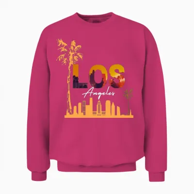 Los Angeles Unisex Sweatshirt - Heliconia