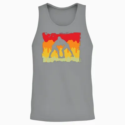Wrestling Retro Unisex Tank Top - Sport Grey