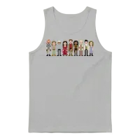 Firefly Cast Cross Stitch — Crafting & Sewing Unisex Tank Top - Ash – 1