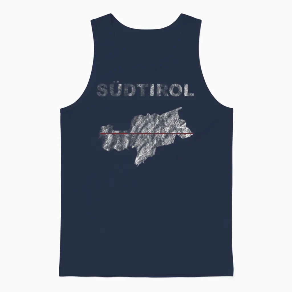 South Tyrol South Tyrolean Tirol Unisex Tank Top in Navy