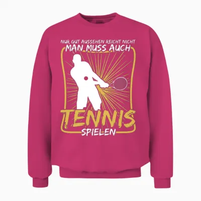 Tennis Tennis Player Tennis Game Unisex Sweatshirt - Heliconia