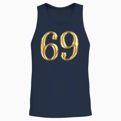 69 Design Unisex Tank Top - Navy