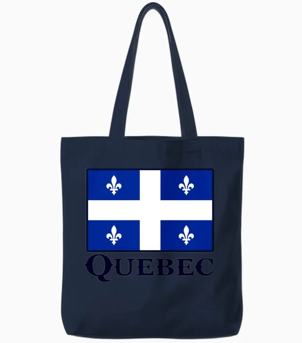 Quebec Tote Bags in Navy