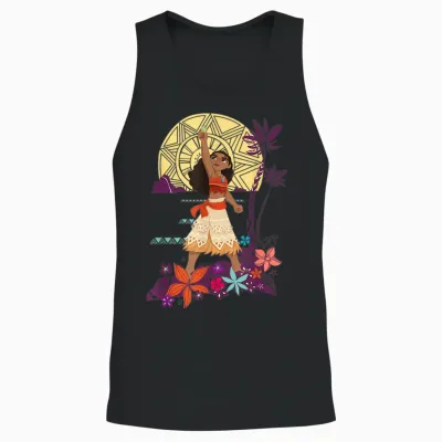 Disney Princess Moana Heart of Te Fiti T-Shirt, Black Unisex Tank Top - Black