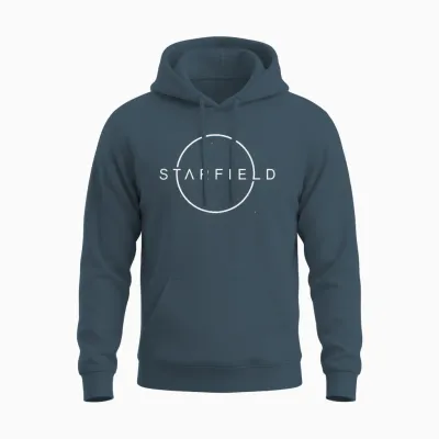 Ripple Junction X Starfield Planet Classic Logo Video Game T-Shirt, Black, S Unisex Hoodie - Dark Heather