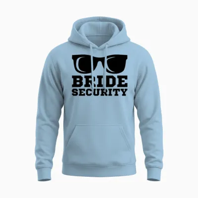 Bachelorette Party Wedding Bridesmaid Bride Unisex Hoodie - Light Blue
