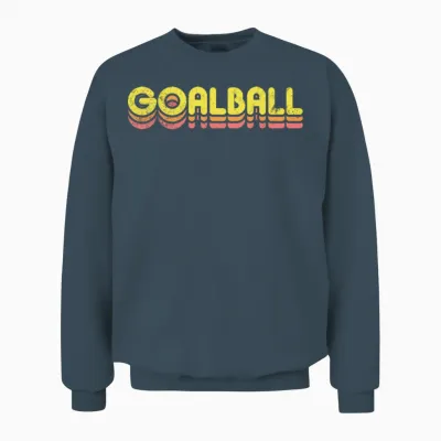 Retro Goalball Unisex Sweatshirt - Dark Heather
