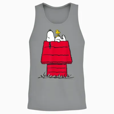 Peanuts - Snoopy Woodstock Original Unisex Tank Top - Sport Grey