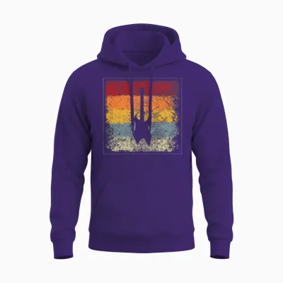 Eguitar Retro Unisex Hoodie - Purple