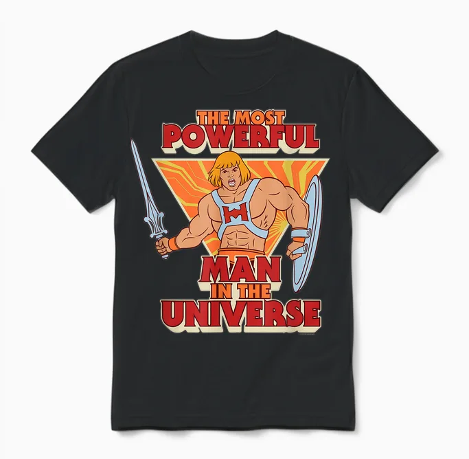 Masters of the Universe L'homme Le Plus Puissant De L'univers Unisex T-Shirt in Black