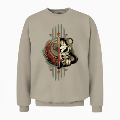 Fallout - Brotherhood of Steel Helmet Unisex Sweatshirt - Sand