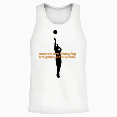 Women Are Changing the Game as a Whole Unisex Tank Top - White