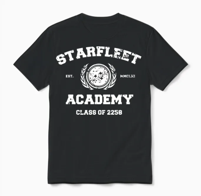 Starfleet Academy Unisex T-Shirt in Black