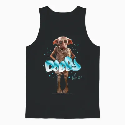 Harry Potter New Design 2025 Dobby Free Elf Unisex Tank Top - Black