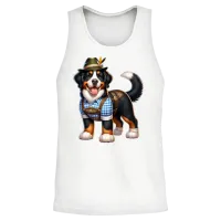 Bernese Mountain Dog Dog Bavaria Unisex Tank Top - White – 2