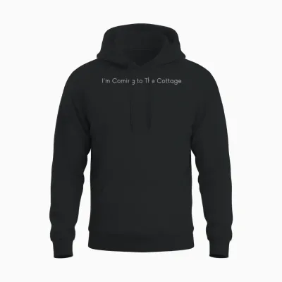 I Come to the Cottage Romance Hockey Couple Unisex Hoodie - Black