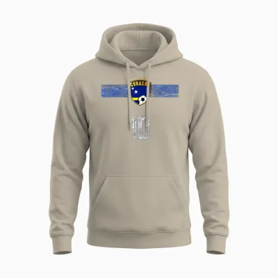 Retro Curacao Flagge Curacaoan Pride Lovers Unisex Hoodie - Sand