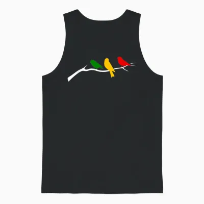 Rasta Reggae Music Jamaica Rastafari Roots Jamaican Unisex Tank Top - Black