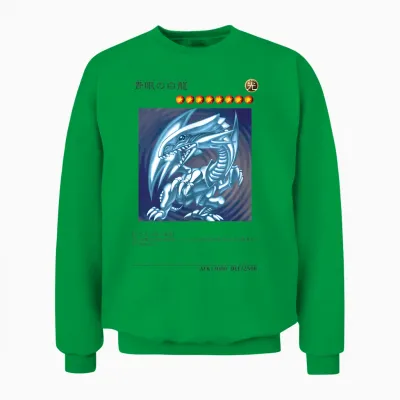 White Dragon Logo Papl1444 T-Shirt, Blue, S Unisex Sweatshirt - Irish Green